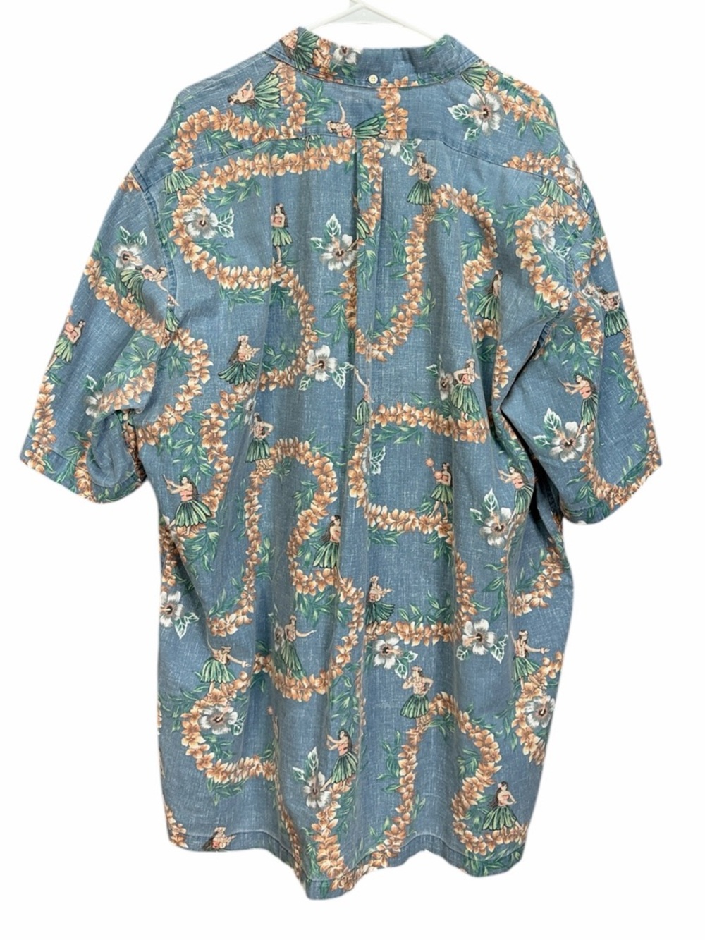 Reyn Spooner Classic Hula Lei V-Neck Pullover Short Sleeve Shirt Men's 3X - Picture 2 of 6